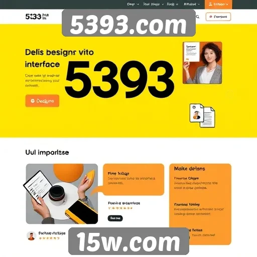 Análise do design de interface do site 5393.com