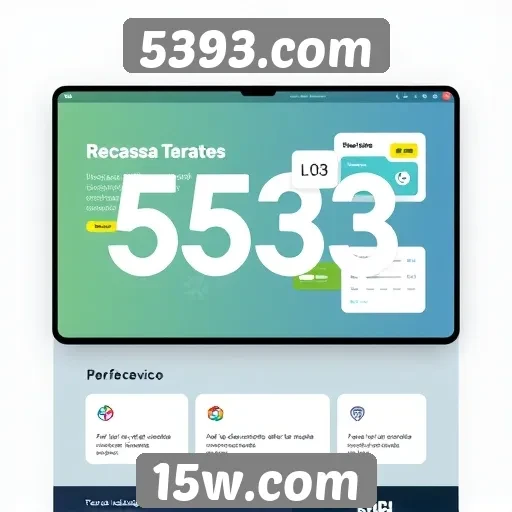 Interface do 5393.com é intuitiva e acessível